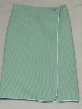 MIcrofiber Adjustable Women's Waffle Weave Body Wrap Towel - Light Green - New